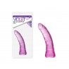 Violet Quartz Dong 6" - Clear Purple
