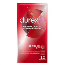 DUREX SENSITIVO CONTACTO TOTAL-12 UNIDADES