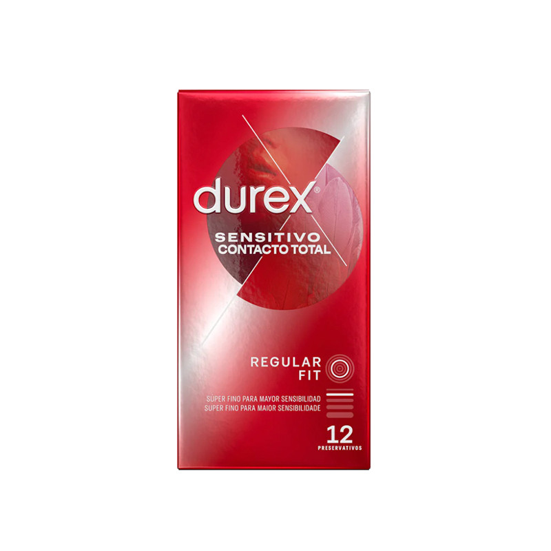 DUREX SENSITIVO CONTACTO TOTAL-12 UNIDADES