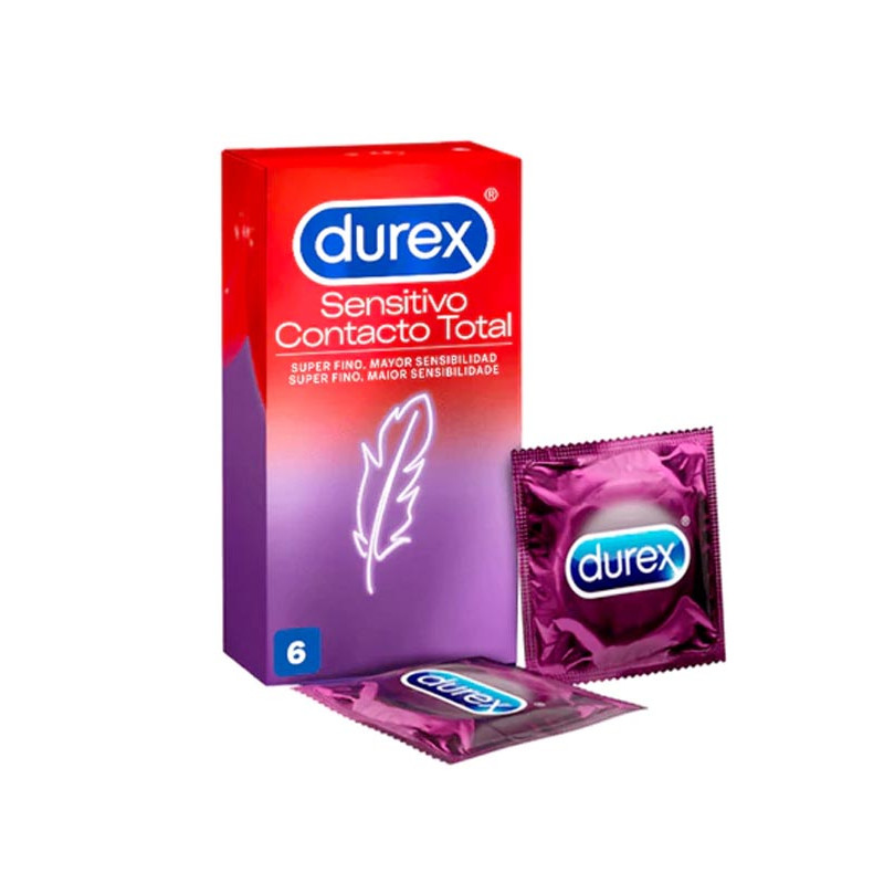 DUREX SENSITIVO CONTACTO TOTAL-6 UNIDADES