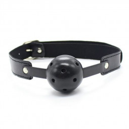 BREATH HOLE BALL GAG BLACK