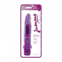 VIBRADOR JAMMY JELLY - DAZZLY GLITTER LILA