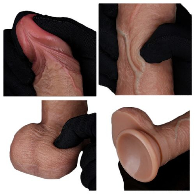 LOVETOY DUAL LAYERED SILICONE COCK 7.5