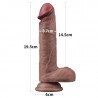 LOVETOY DUAL LAYERED SILICONE COCK 7.5