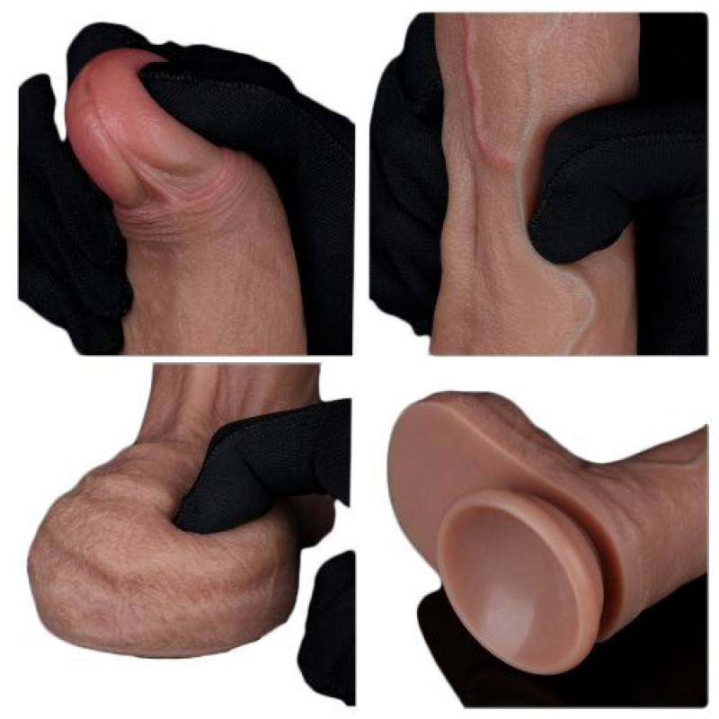 LOVETOY DUAL LAYERED SILICONE COCK 8.5