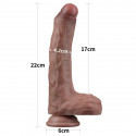 LOVETOY DUAL LAYERED SILICONE COCK 8.5
