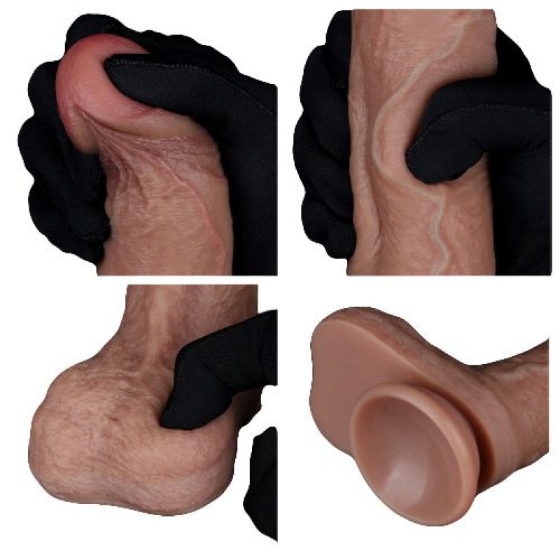 LOVETOY DUAL LAYERED SILICONE COCK 8.5