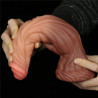 PLATINUM SILICONE 9.5" LAYERED DILDO