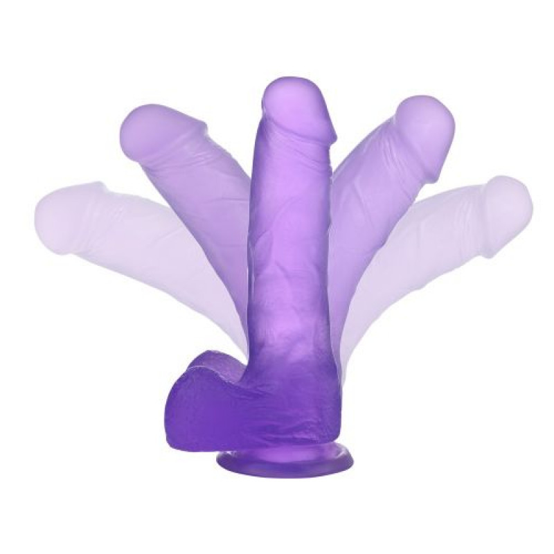 DILDO JELLY CRYSTAL LILA