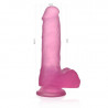 DILDO JELLY CRYSTAL ROSA