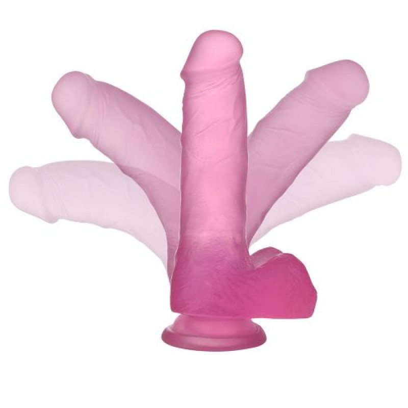 DILDO JELLY CRYSTAL ROSA