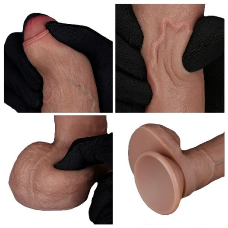 LOVETOY DUAL LAYERED SILICONE COCK 8