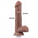 LOVETOY DUAL LAYERED SILICONE COCK 8