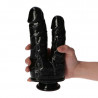 ROMULO Y REMO DILDO DOBLE NEGRO