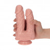 CAINO AND ABELE DOUBLE DILDO FLESH
