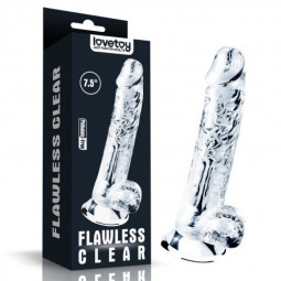 FLAWLESS DILDO TRANSPARENTE