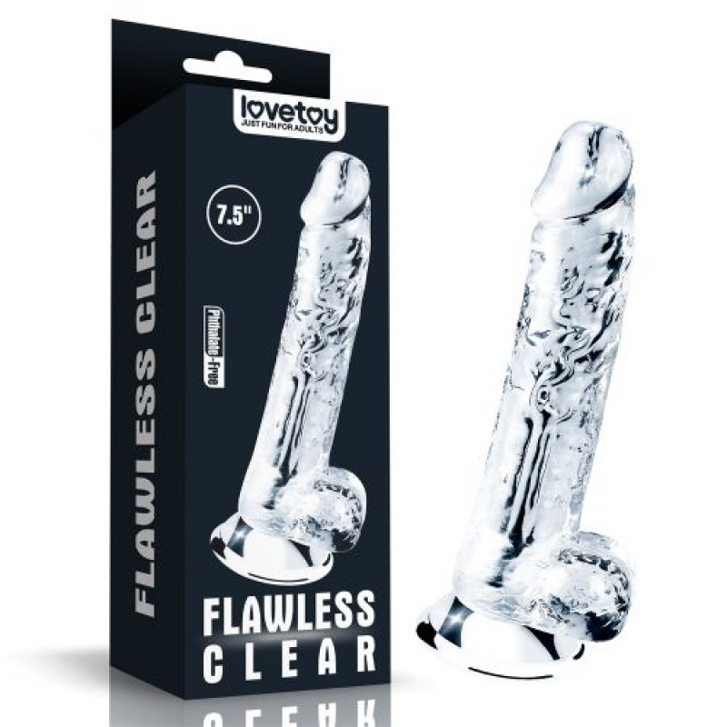 FLAWLESS DILDO TRANSPARENTE