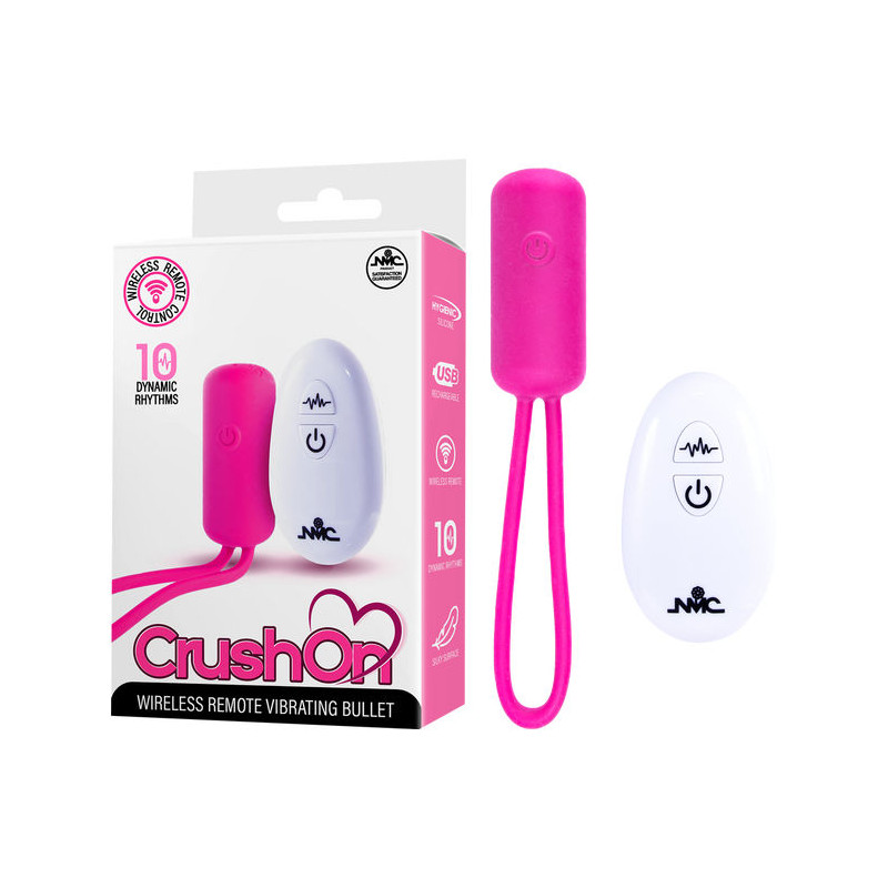 CRUSH ON WIRELESS REMOTE VIBRATING BULLET