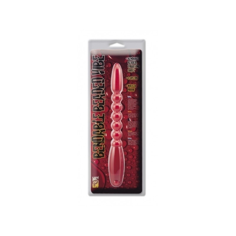 BENDABLE BEADED VIBE RED